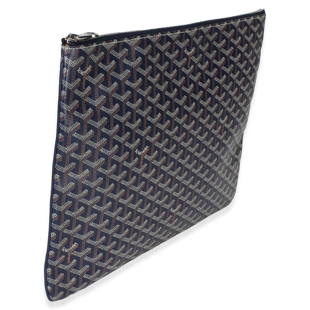 Goyard Navy ine Canvas Senat Pouch GM Handbag 3