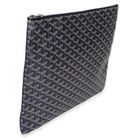 Goyard Navy ine Canvas Senat Pouch GM Handbag 3