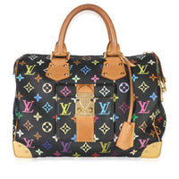 Louis Vuitton Black Monogram Multicolore Speedy 30 Handbag id