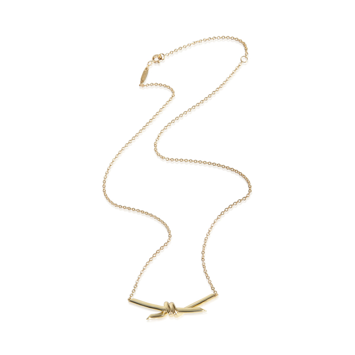 Tiffany & Co. Yellow Gold  Knot Necklace 3