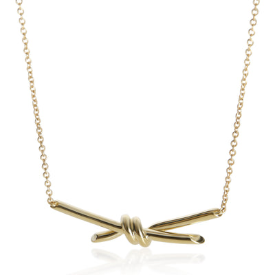 Tiffany & Co. Yellow Gold  Knot Necklace fv