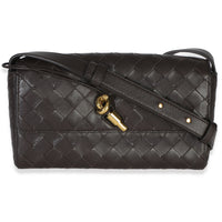 Bottega Veneta Fondant Intrecciato Nappa Andiamo Crossbody Handbag fv