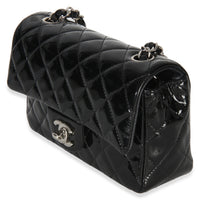 Chanel Black Quilted Patent Mini Rectangular Flap Bag Handbag 2