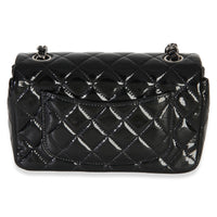 Chanel Black Quilted Patent Mini Rectangular Flap Bag Handbag 4