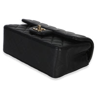 Chanel Black Quilted Lambskin Mini Rectangular Flap Bag Handbag 6