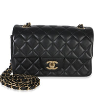 Chanel Black Quilted Lambskin Mini Rectangular Flap Bag Handbag id