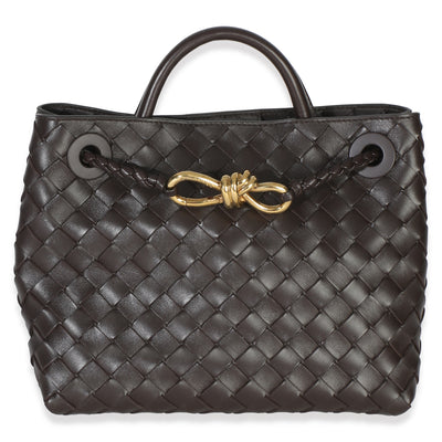 Bottega Veneta Fondant Nappa Intrecciato Small Andiamo Handbag fv