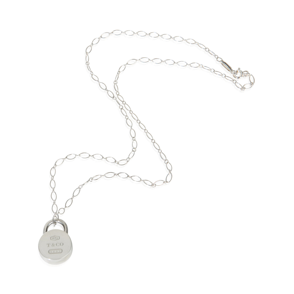Tiffany & Co. Sterling Silver 1837 Lock Pendant 3