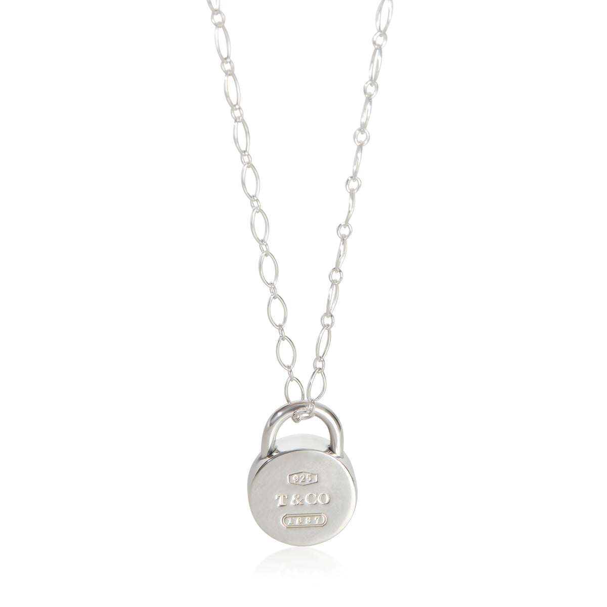 Tiffany & Co. Sterling Silver 1837 Lock Pendant fv