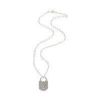 Tiffany & Co. Sterling Silver  Lock Pendant 3