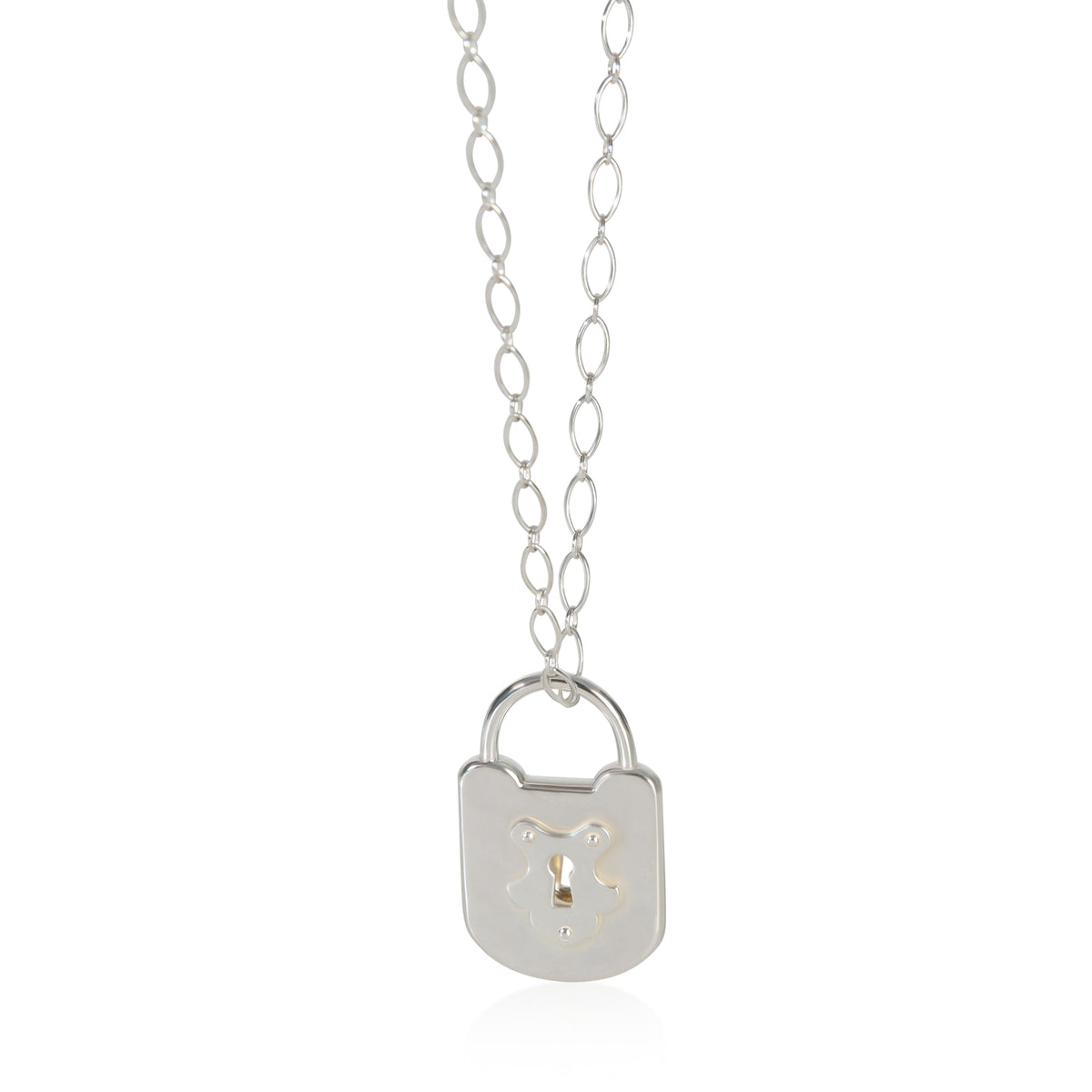 Tiffany & Co. Sterling Silver  Lock Pendant fv