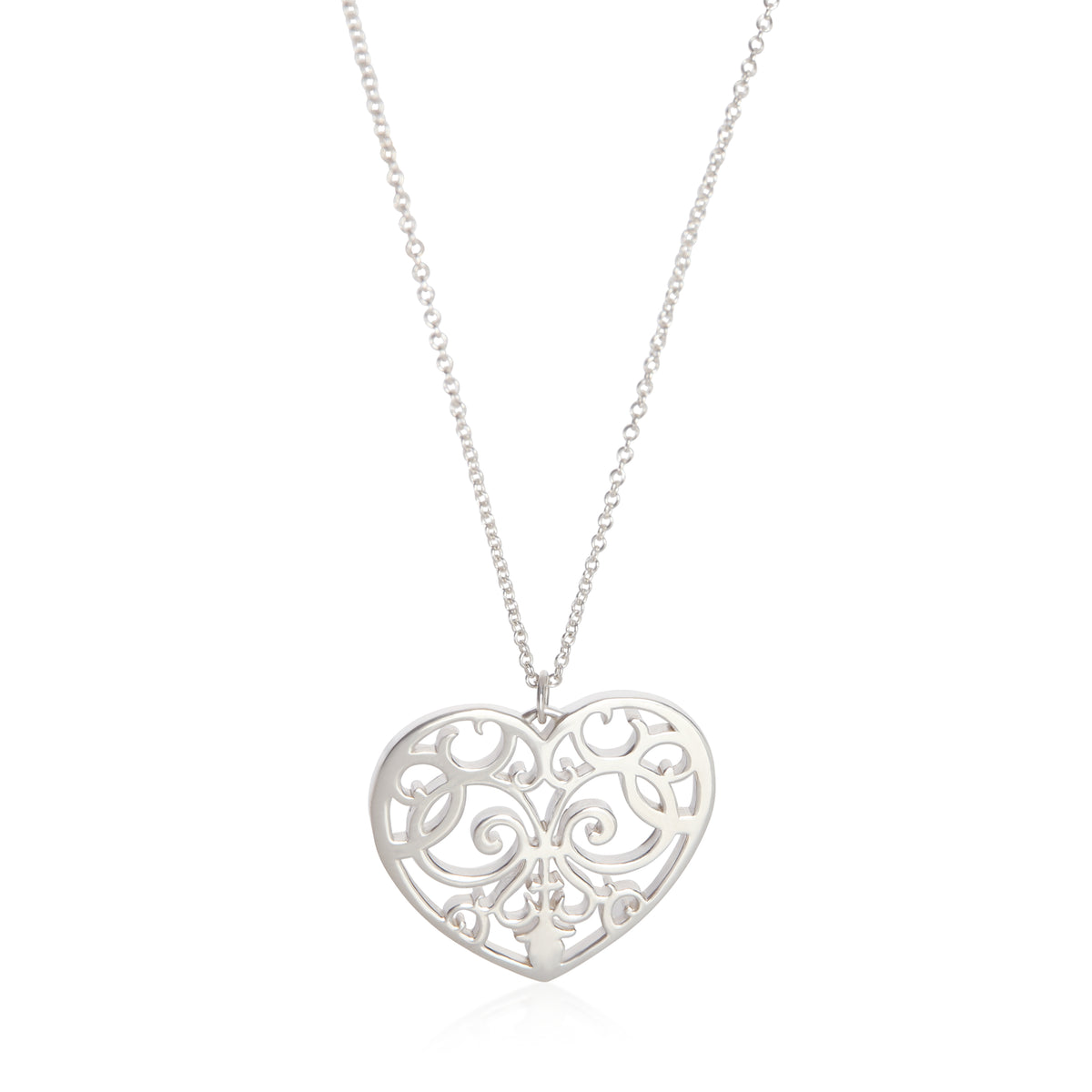 Tiffany & Co. Sterling Silver  Enchant Heart Pendant fv