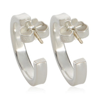Tiffany & Co. Sterling Silver  Small 1837 Hoop Earrings 4