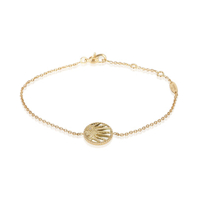 Christian Dior Yellow Gold Mother Of Pearl and Onyx Rose Celeste Bracelet fv