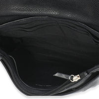 Chanel Black Caviar Half Moon Wallet On Chain Handbag 9