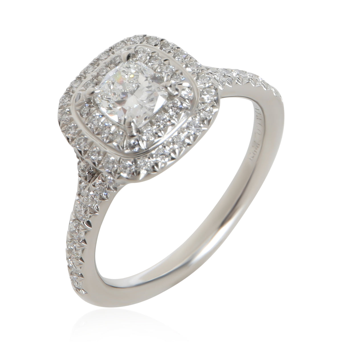 Tiffany & Co. 0.45 ct Cushion Diamond Soleste Engagement Ring 5