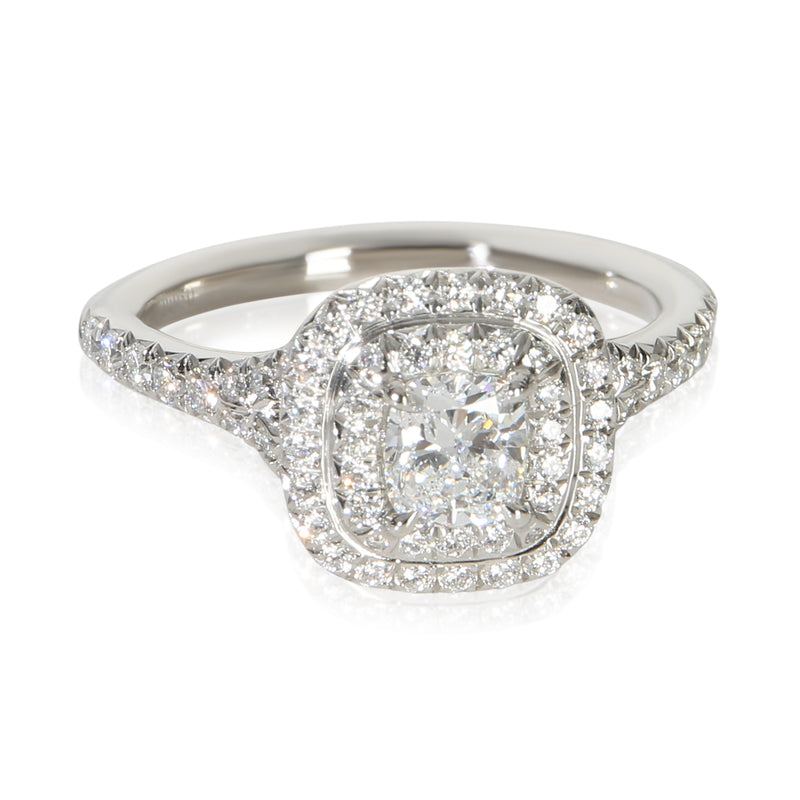 Tiffany & Co. 0.45 ct Cushion Diamond Soleste Engagement Ring fv