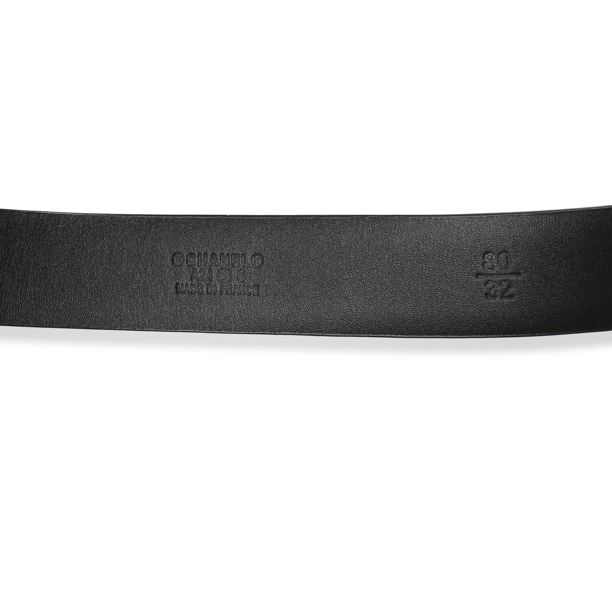 Chanel Black Calfskin Crystal CC Belt 80/32 5