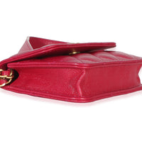 Chanel Pink Quilted Caviar Twist Your Buttons Coin Purse With Chain Handbag 7