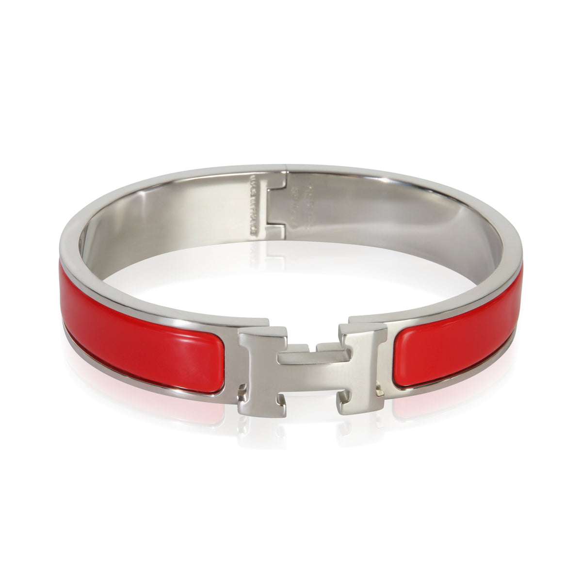 Hermès Clic H Bracelet In Rouge Amarante fv