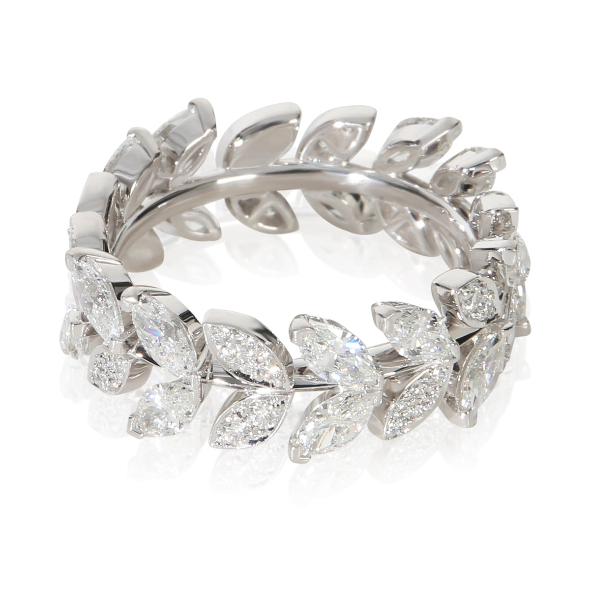 Tiffany & Co. Platinum Diamond Victoria Vine Ring 2