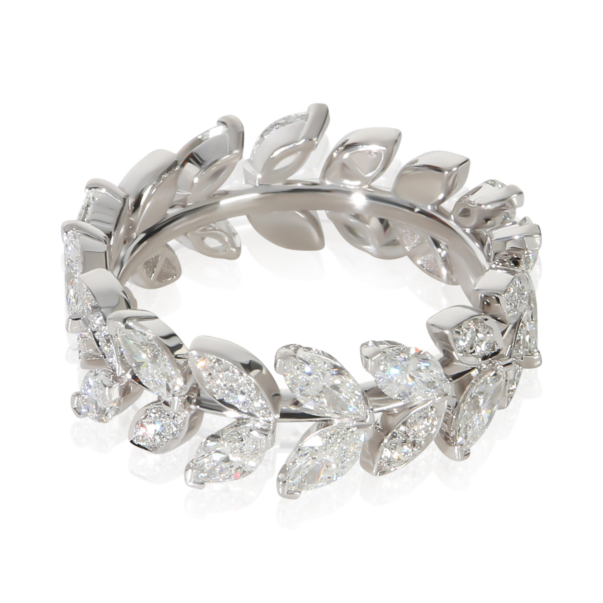 Tiffany & Co. Platinum Diamond Victoria Vine Ring 3