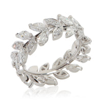 Tiffany & Co. Platinum Diamond Victoria Vine Ring 4