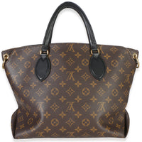 Louis Vuitton Black Monogram Canvas Flower Zipped Tote MM Handbag 4