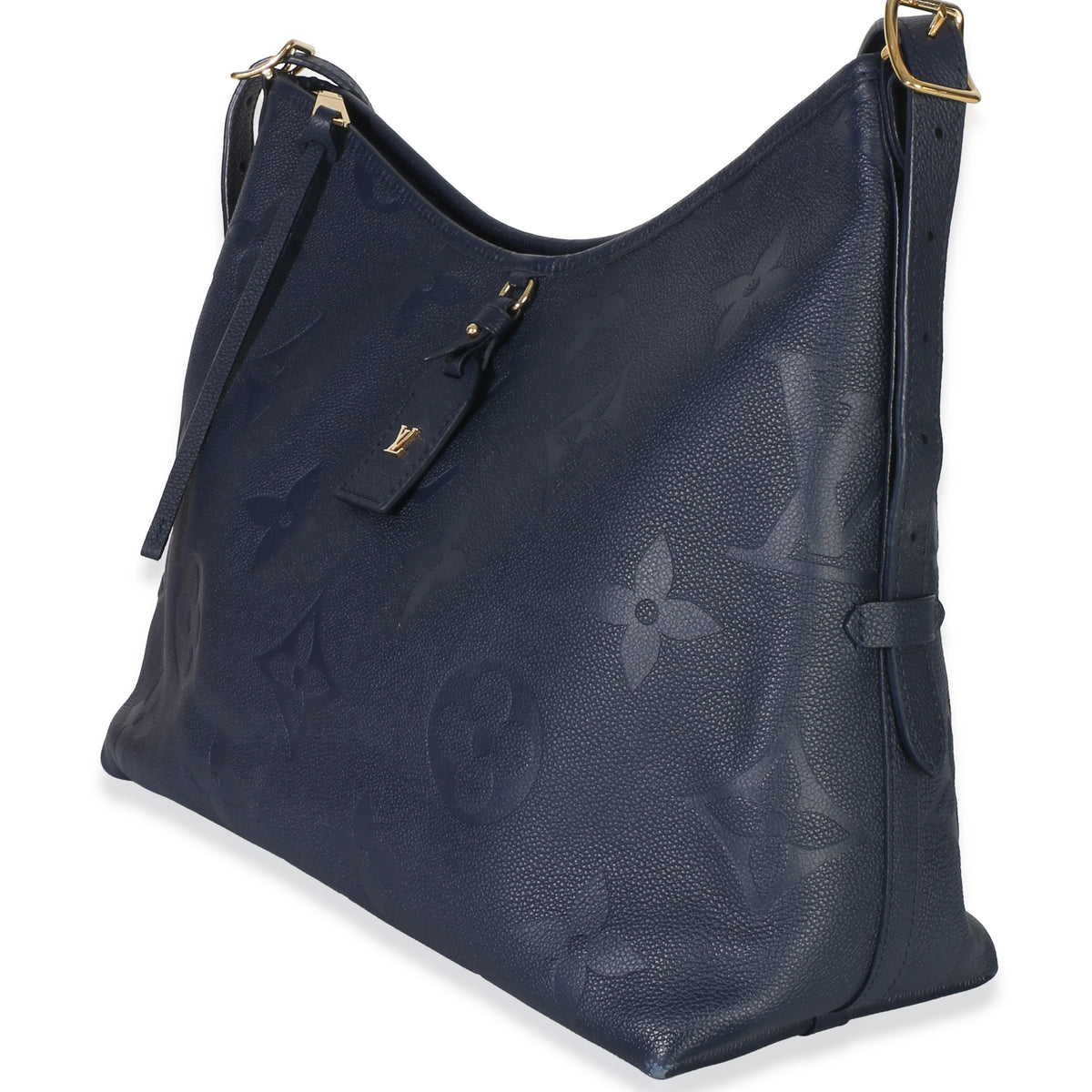 Louis Vuitton Navy Giant Monogram Empreinte Carryall MM Handbag 2