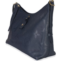 Louis Vuitton Navy Giant Monogram Empreinte Carryall MM Handbag 2