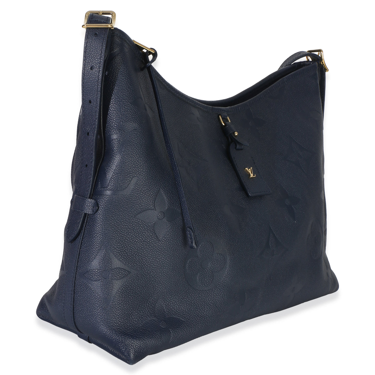 Louis Vuitton Navy Giant Monogram Empreinte Carryall MM Handbag 3