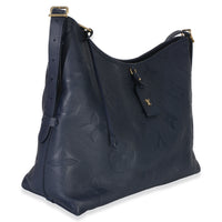 Louis Vuitton Navy Giant Monogram Empreinte Carryall MM Handbag 3