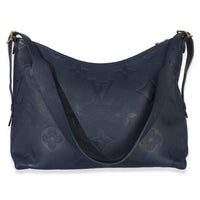 Louis Vuitton Navy Giant Monogram Empreinte Carryall MM Handbag 4