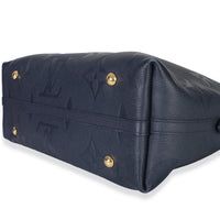 Louis Vuitton Navy Giant Monogram Empreinte Carryall MM Handbag 6