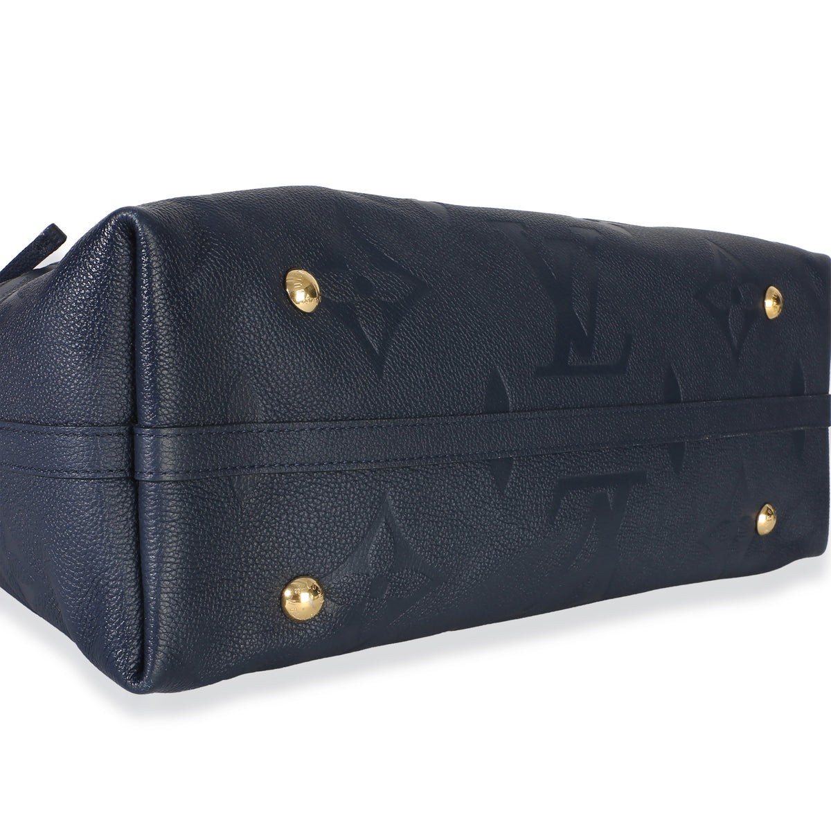 Louis Vuitton Navy Giant Monogram Empreinte Carryall MM Handbag 7