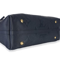 Louis Vuitton Navy Giant Monogram Empreinte Carryall MM Handbag 7