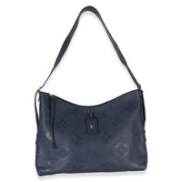 Louis Vuitton Navy Giant Monogram Empreinte Carryall MM Handbag 8