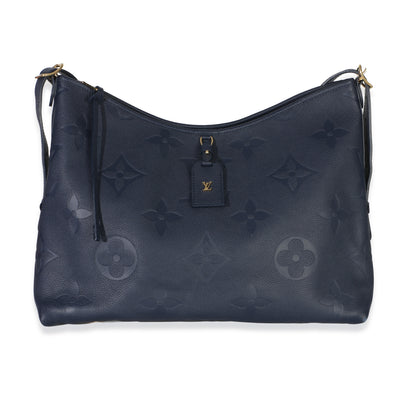 Louis Vuitton Navy Giant Monogram Empreinte Carryall MM Handbag id
