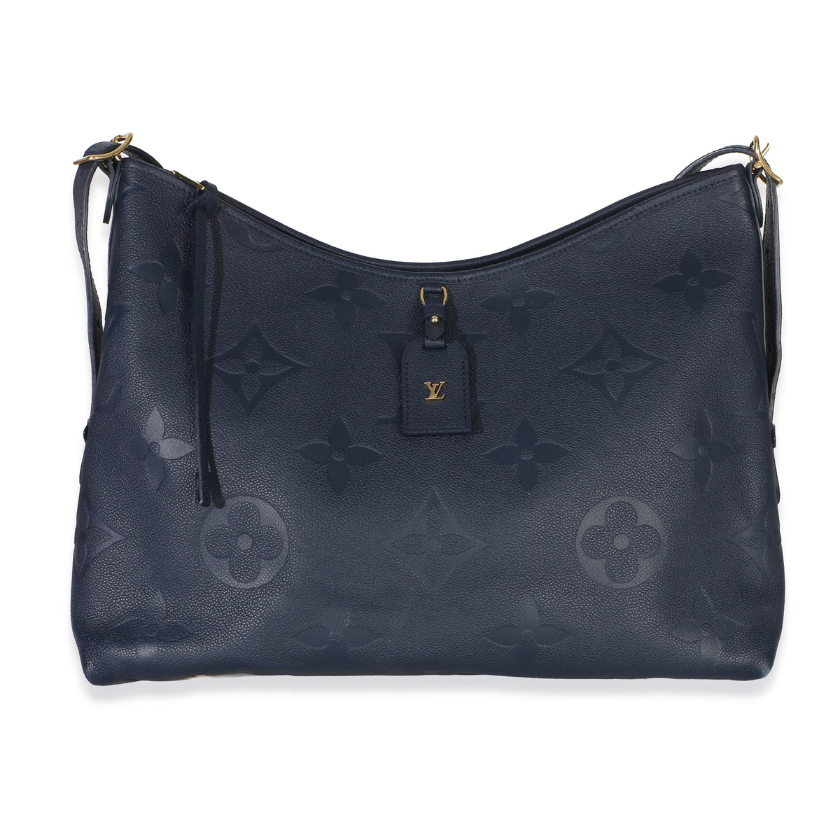 Louis Vuitton Navy Giant Monogram Empreinte Carryall MM Handbag id