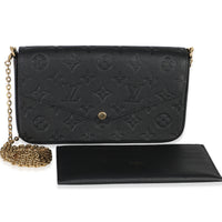 Louis Vuitton Black Monogram Empreinte Felicie Pochette Handbag id
