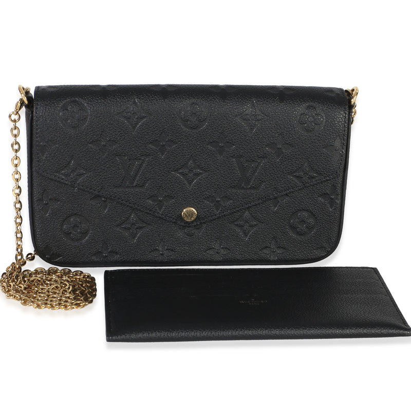 Louis Vuitton Black Monogram Empreinte Felicie Pochette Handbag id