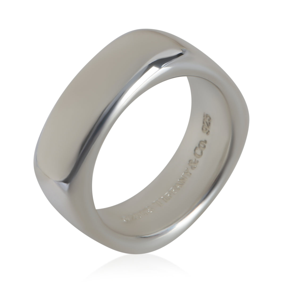 Tiffany & Co. Sterling Silver  Square Cushion Ring 4