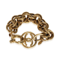 Chanel Gold Plated  Vintage 1993 CC Bracelet fv