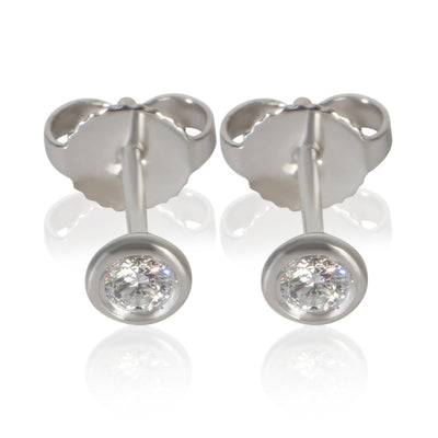 Tiffany & Co. Platinum Diamond Elsa Peretti Diamond By The Yard Earrings fv