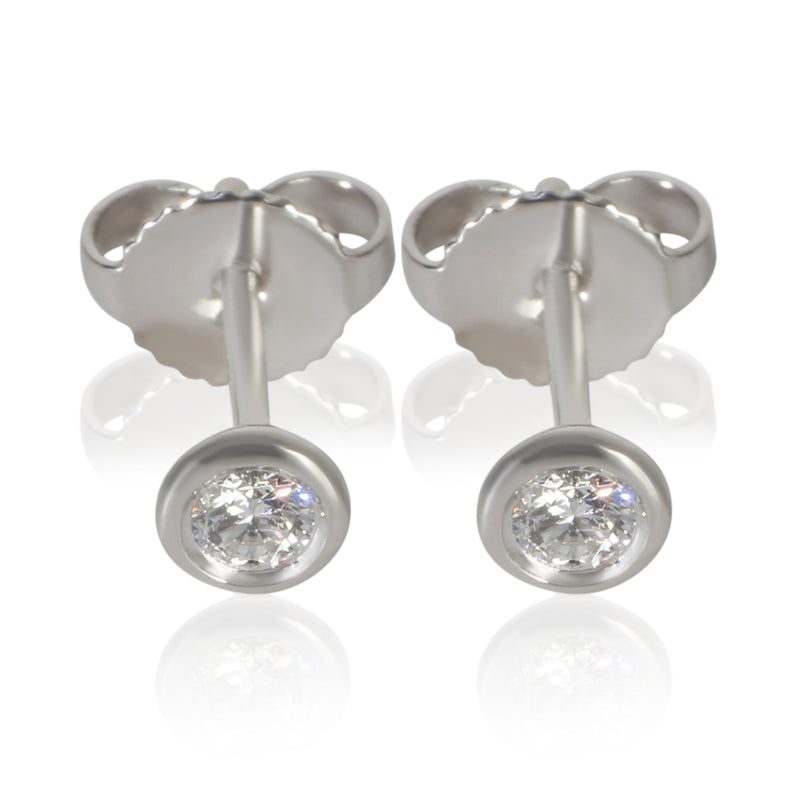 Tiffany & Co. Platinum Diamond Elsa Peretti Diamond By The Yard Earrings fv