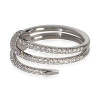 Cartier White Gold Diamond Small Model Double Juste Un Clou Ring 2