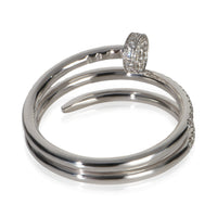Cartier White Gold Diamond Small Model Double Juste Un Clou Ring 3