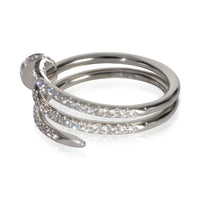 Cartier White Gold Diamond Small Model Double Juste Un Clou Ring 4