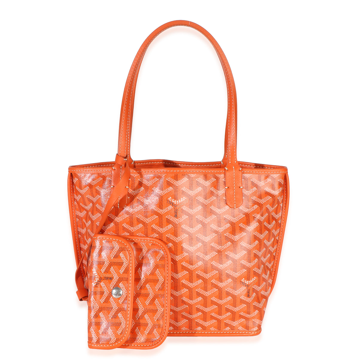 Goyard Orange ine Canvas Mini Anjou Handbag id