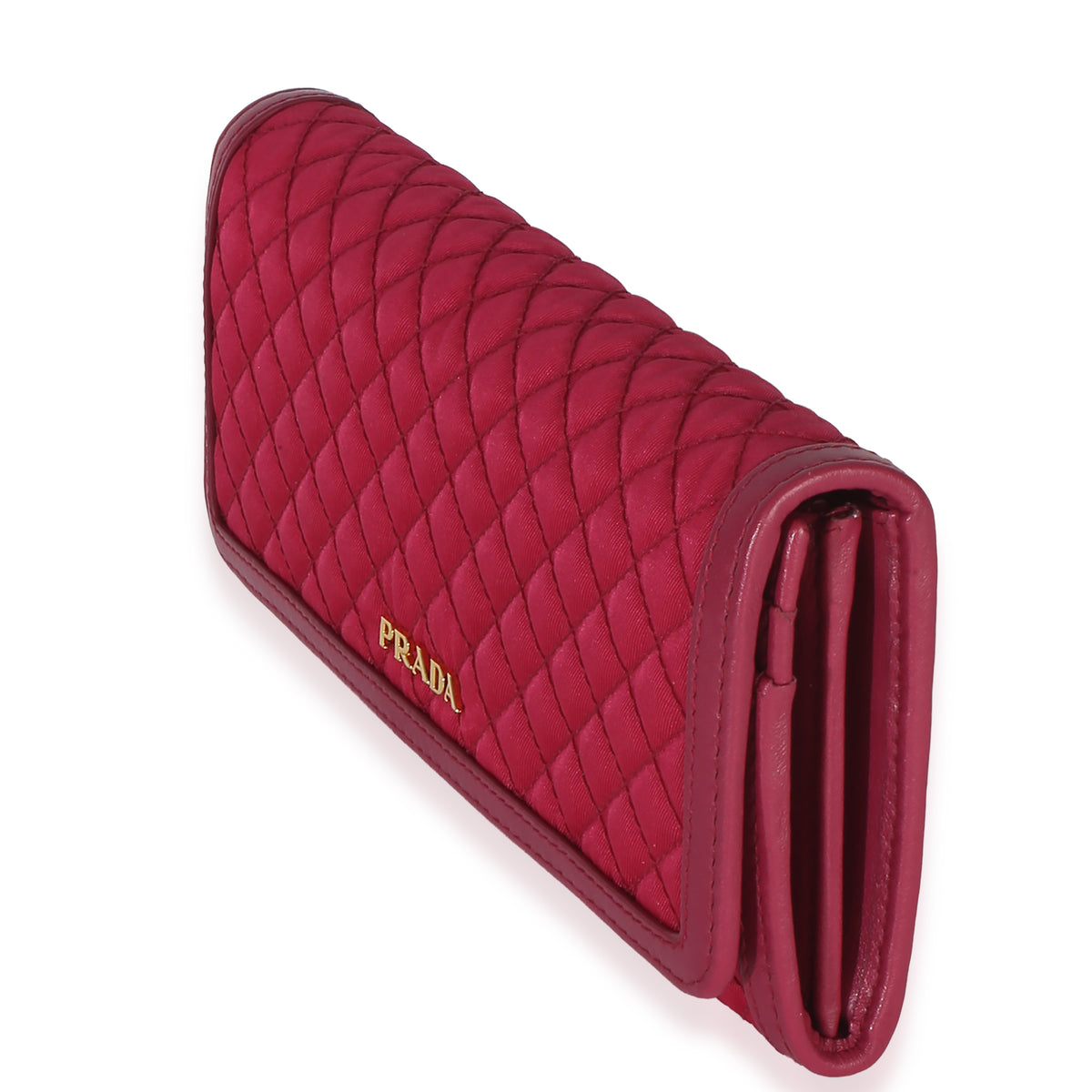 Prada Tessuto Quilted Nylon Continental Flap Wallet Wallet 2
